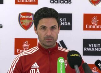 What Arteta said after Arsenal Dropped 3 points against Everton in the Title Race