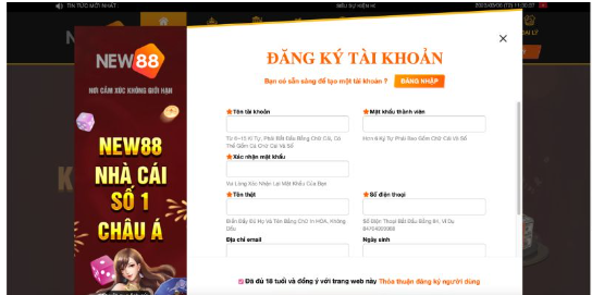 Hướng Dẫn Cách Đăng Ký New88 Dành Cho Tân Binh Trong 2024